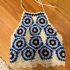 SEA New York crochet halter top